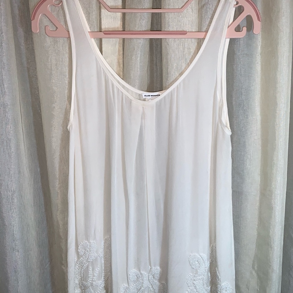 CLUB MONACO BEADED TANK TOP